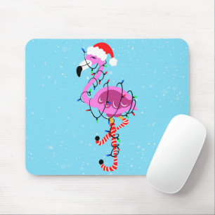 Christmas Flamingo Mousepad