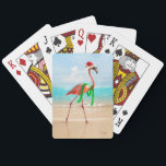 Christmas Flamingo on the Beach Spielkarten<br><div class="desc">Wishing ywarmest Holiday wishes! Avanti,  the Global Humor Brand™ has been entertaining the world with its Feel Good Funny greeting cards for over 40 years. Our characters live life to the fullest and celebrate the humor in everyday life.</div>