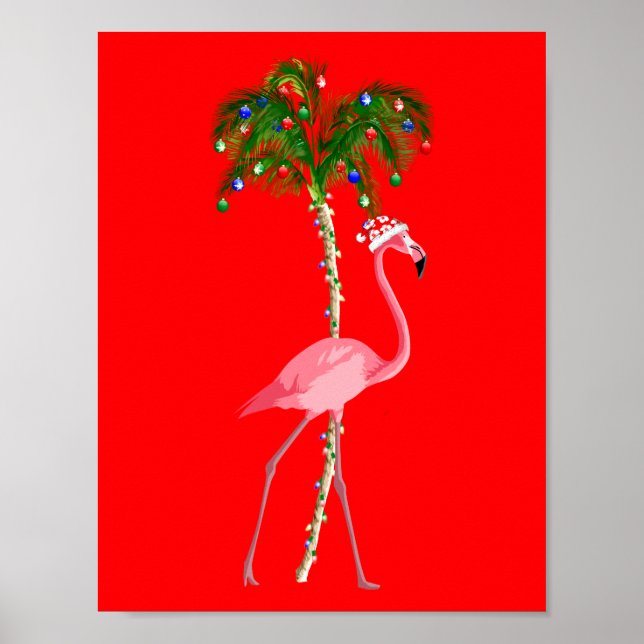Christmas Flamingo Poster (Vorne)
