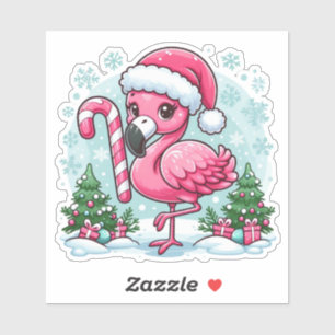 Christmas Flamingo Sublimation-10424 Aufkleber