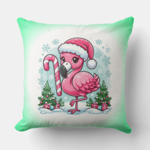 Christmas Flamingo Sublimation Kissen