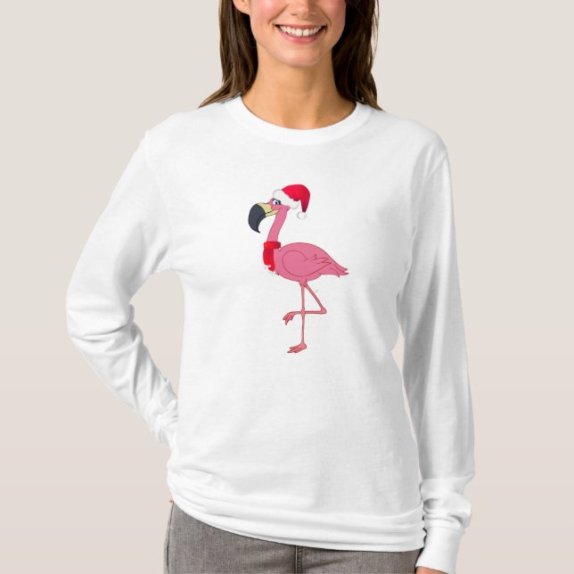 Christmas Flamingo T - Shirt (Vorderseite)