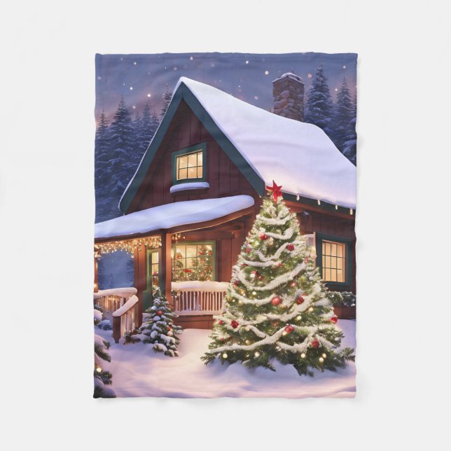Christmas Fleece Blanket (Vorderseite)