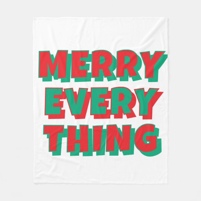 Christmas Fleece Blanket (Vorderseite)