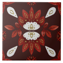 Christmas Folk Nordic Art Fliese