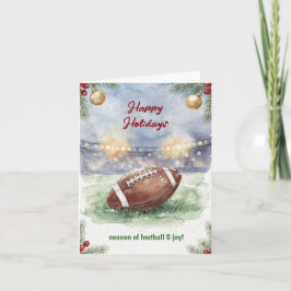 Christmas Football Holiday Greeting Cards Feiertagskarte