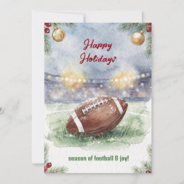 Christmas Football Holiday Greeting Cards Feiertagskarte