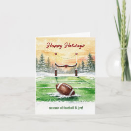 Christmas Football Holiday Greeting Cards Feiertagskarte