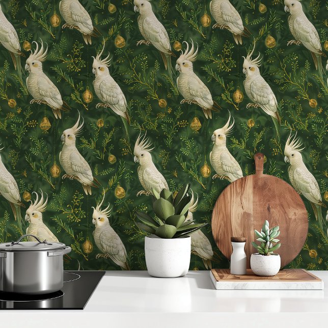 Christmas Forest Wallpapers Cockatoos Tapete (Von Creator hochgeladen)