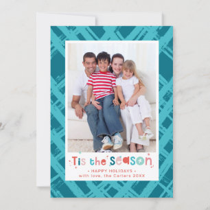 CHRISTMAS FOTO Familie ist die Saison Angebot Feiertagskarte