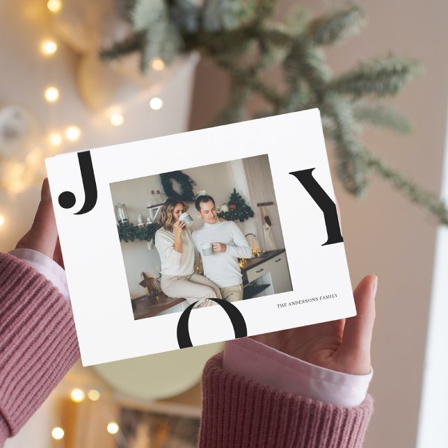 Christmas Foto Family Black Joy Postcard Postkarte (Von Creator hochgeladen)