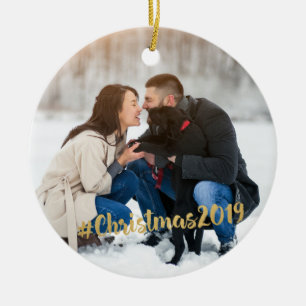 #Christmas Foto-Verzierung 2019 Keramik Ornament