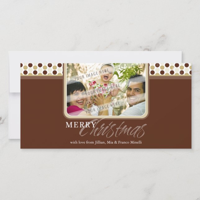 CHRISTMAS FOTOKARTE: Minispot Snowflake 2B Feiertagskarte (Vorderseite)