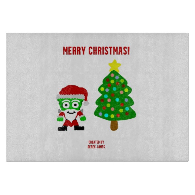 Christmas FrankenCheese Cutting Board Schneidebrett (Vorderseite)