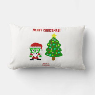 Christmas FrankenCheese Lumbar Pillow Lendenkissen