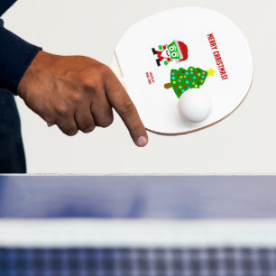 Christmas FrankenCheese Ping Pong Paddle Tischtennis Schläger