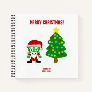 Christmas FrankenCheese Spiral Notebook Notizbuch