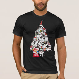 Christmas French Bulldog Doppy Niedlich T-Shirt