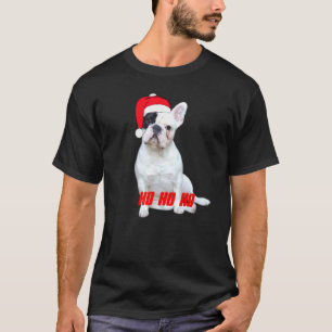 Christmas French Bulldog Ho Ho Ho Niedliche Beklei T-Shirt