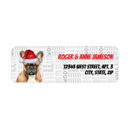 Christmas French Bulldog Lover Holiday Adresse
