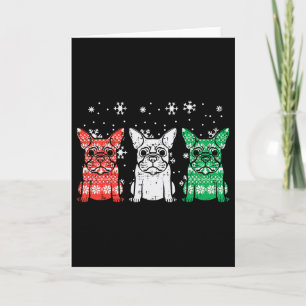 Christmas French Bulldogs Xmas Frenchie Dog Men Wo Karte