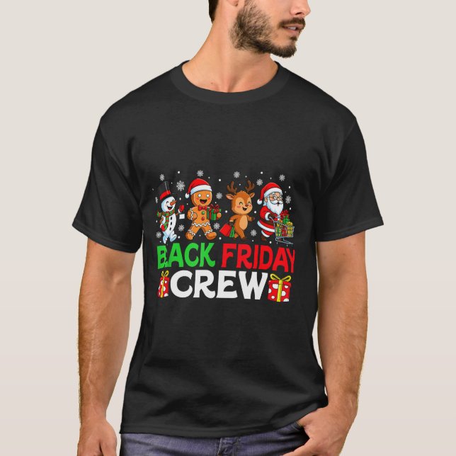 Christmas Friday Shopng Crew Black Shopng Family F T-Shirt (Vorderseite)