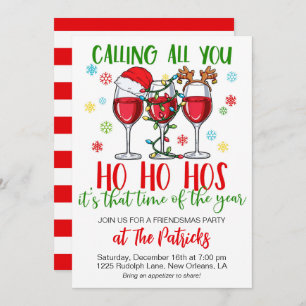 Christmas Friendsmas Party Einladung