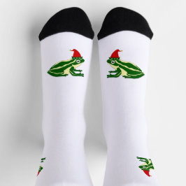 Christmas Frog Crew Socks Socken