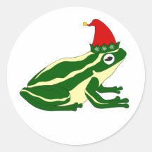 Christmas Frog Stickers