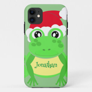 Christmas Frog Weihnachtsmannmütze Grüne Neuheit Case-Mate iPhone Hülle