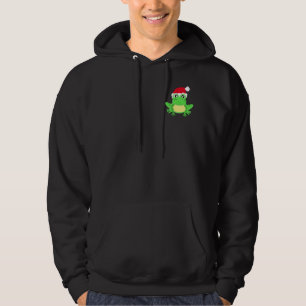 Christmas Frosch Weihnachtsmannmütze Novelty Funny Hoodie