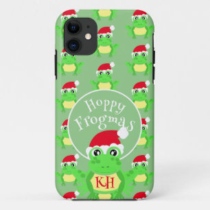 Christmas Frosch Weihnachtsmannmütze Pattern Novel Case-Mate iPhone Hülle
