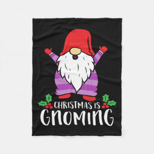 Christmas Funny Gnomes Fleecedecke