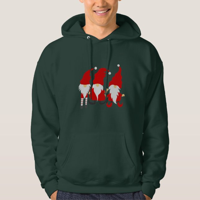 Christmas Funny Gnomes Hoodie (Vorderseite)