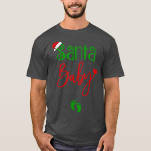 Christmas Funny Santa Mama Baby Pregnancy Anno T-Shirt