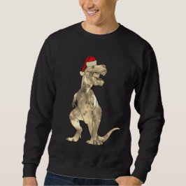 Christmas Funny T Rex Beängstigend Festive Dinosau Sweatshirt