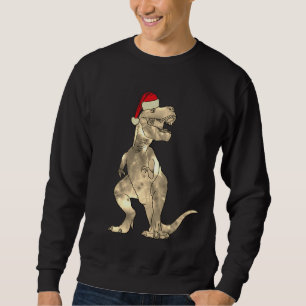 Christmas Funny T Rex Beängstigend Festive Dinosau Sweatshirt