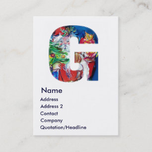 CHRISTMAS G SCHREIBEN / SANTA MIT CHRISTMAS TREM VISITENKARTE