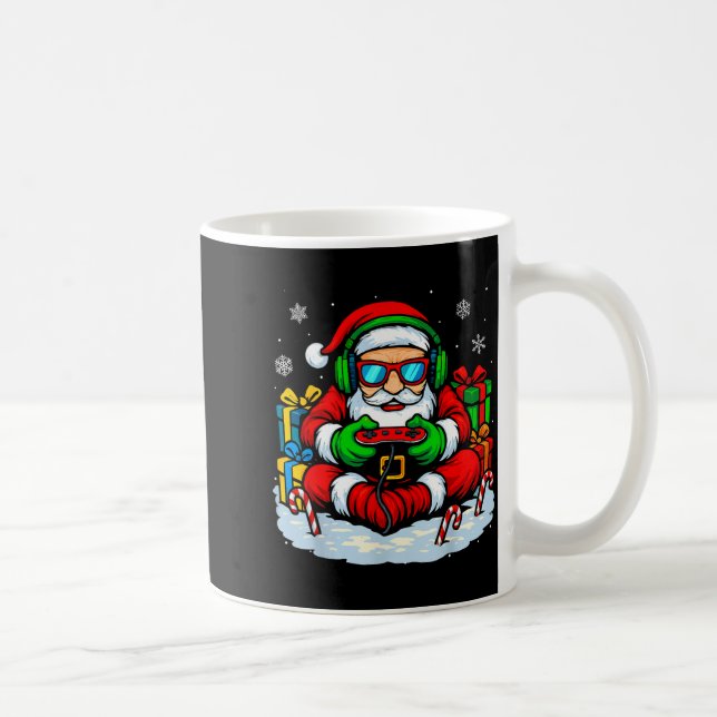 Christmas Gamer Boys Video Game Xmas Funny Santa G Kaffeetasse (Rechts)