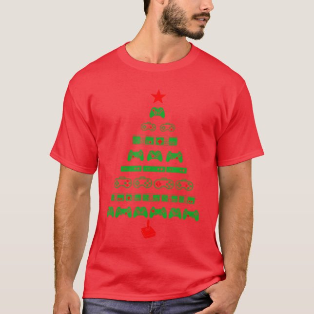 Christmas Gamer for Men Video Games girl T-Shirt (Vorderseite)