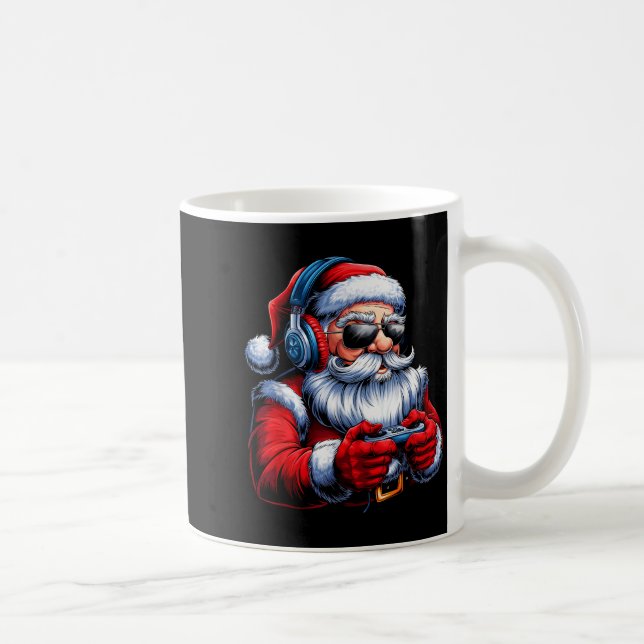 Christmas Gamer Santa Xmas Gaming Men Boys Kids Te Kaffeetasse (Rechts)