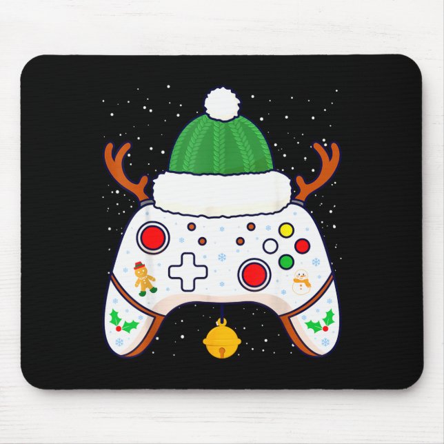 Christmas Gamer Video Game Controller Gamepad  Mousepad (Vorne)