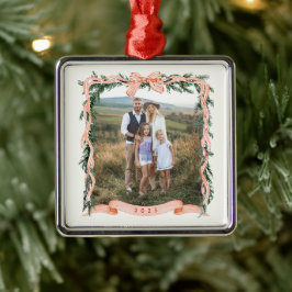 CHRISTMAS GARLAND Foto Ornament Aus Metall