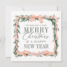 Christmas Garland Frame Holiday Mitteilungskarte