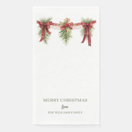 Christmas Garland Paper Guest Towels Serviette