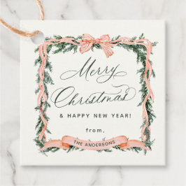 CHRISTMAS GARLAND Weihnachtsrahmen-Geschenk-Tag Geschenkanhänger