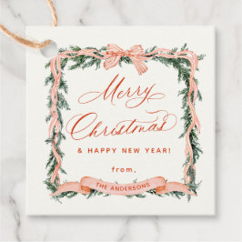 CHRISTMAS GARLAND Weihnachtsrahmen-Geschenk-Tag Geschenkanhänger