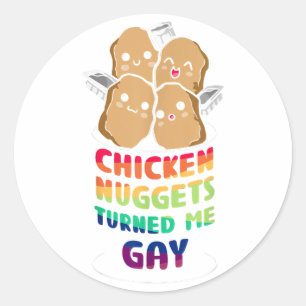 Christmas Gay Ho Ho Homo Funny Gay LGBTQ Weihnacht Runder Aufkleber