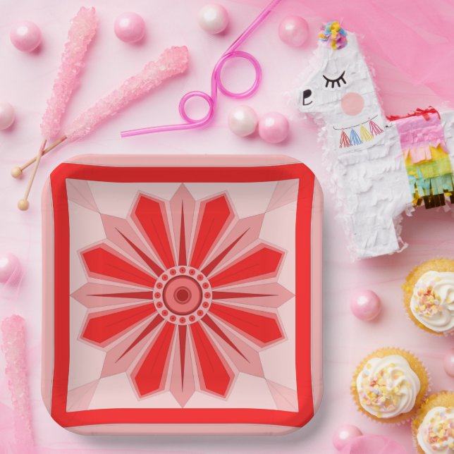 CHRISTMAS, GEBURTSTAG, PARTY BLUME ART PAPPTELLER (Party)