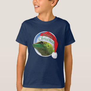 Christmas Gecko - Kids' Basic Hanes T - Shirt